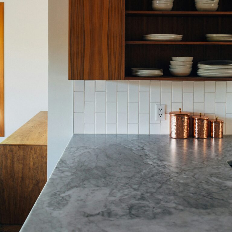 epoxied countertop in kitchen